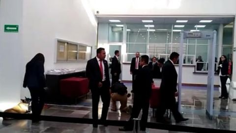 Resguarda el EMP Tribunal Electoral por entrega de constancia de AMLO