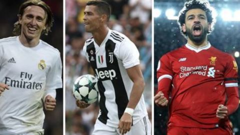 Cristiano Ronaldo, Modric y Salah, finalistas a The Best 2018