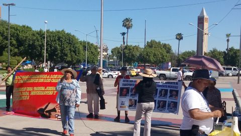 Manifestaciones en el Ayuntamiento de Mexicali