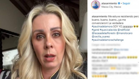 Atala Sarmiento imitó así a Paulina de la Mora