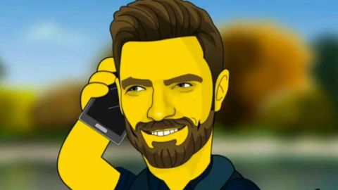 Julián Gil se convierte en un miembro de Los Simpsons