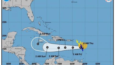 Paso de tormenta Isaac por sur de Puerto Rico tendrá fuertes lluvias y oleaje