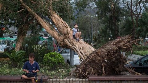 Mangkhut, el tifón más grave del año, siembra caos en el sureste de China