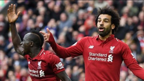 Mohamed Salah firma victoria del Liverpool