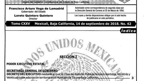 Otorgaran patentes para 3 NotarÍas Públicas en BC