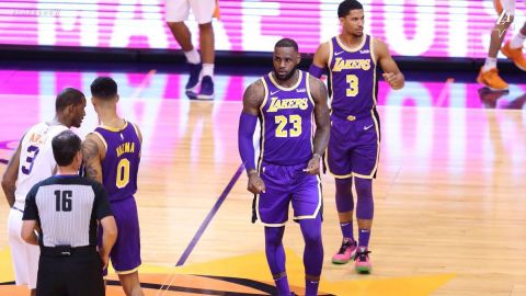 LeBron logra 1er triunfo con Lakers