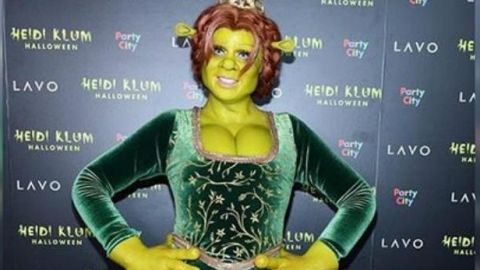 El premio para el mejor disfraz de Halloween es para Heidi Klum