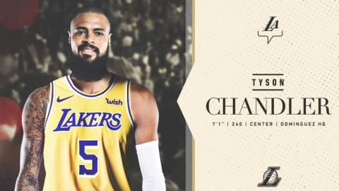 Tyson Chandler firma con Los Angeles Lakers