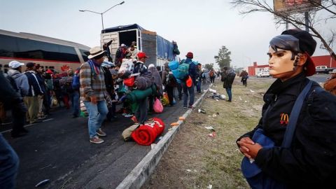 Caravana migrante avanza rumbo a Guadalajara en su trayecto hacia EE.UU.