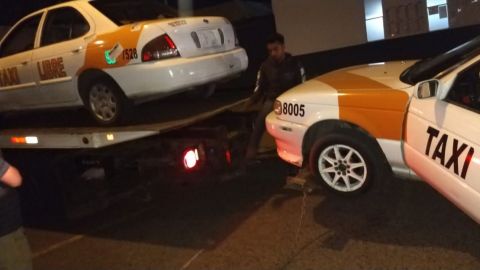 Dirección de Transporte Público remolca 80 taxis libres