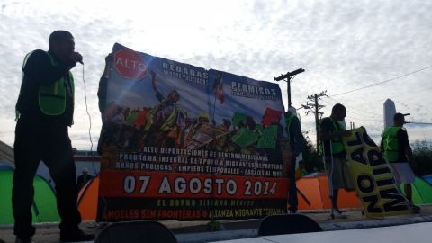 Instalan campamento para migrantes mexicanos y autoridades piden desalojar