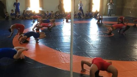 Es inaugurado gimnasio de lucha olímpica en San Quintín