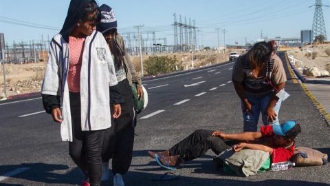 Muere atropellado joven migrante