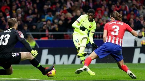 Dembélé se redime y salva al Barça ante el Atlético