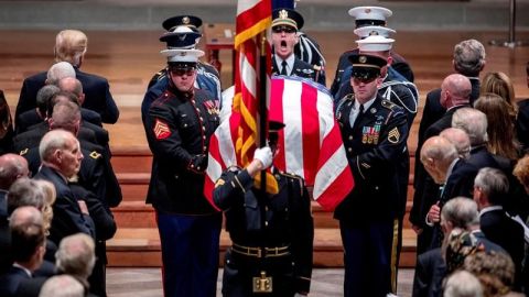 Washington se despide de George H.W. Bush con un emotivo funeral de Estado