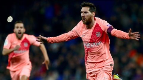 Con un Messi estelar, el Barça se lleva el derbi catalán
