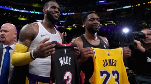El adiós emotivo entre LeBron James y Dwyane Wade