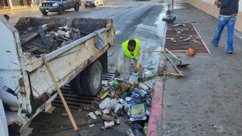 136 Toneladas de basura dejaron las lluvias en Ensenada