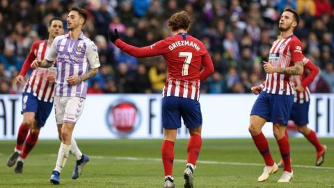 Griezmann rescata al Atlético de Madrid en Valladolid