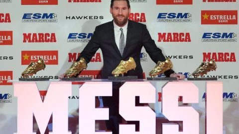 Messi recibe su quinta Bota de Oro; "estoy en el mejor equipo del mundo"