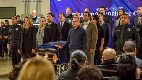 Despiden con honores al policía de Tijuana asesinado este fin de semana