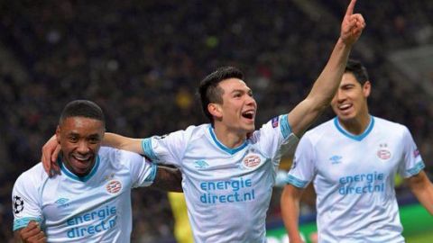 'Chucky' Lozano, en el 'breakthrough team' de UEFA Champions League