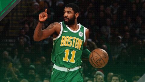 Irving aporta 40 puntos; Celtics vencen a 76ers en prórroga