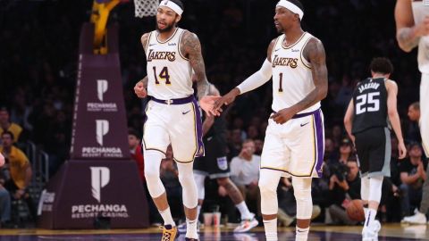 Lakers vencen a Kings sin LeBron James ni Rajon Rondo