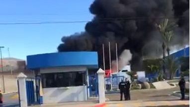 Incendio en la planta B&B Plastics en Tijuana