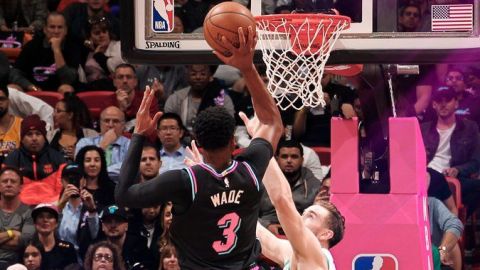 Wade anota 19 en triunfo del Heat sobre Celtics 115-99