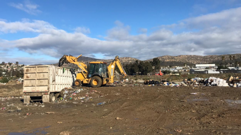 Liberan un 90% de basura el Río Tecate