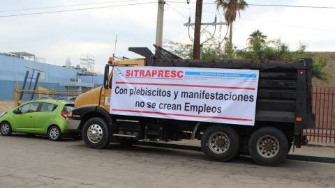 Piden trabajadores del  SITRAPRESC continue obra en Mexicali