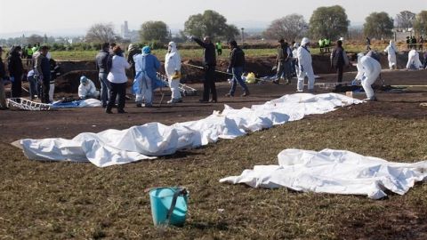 Cifra de muertos por explosión de ducto en Tlahuelilpan se eleva a 79