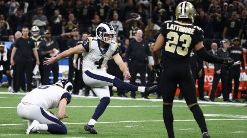 Greg Zuerlein, pateador de Rams, lesionado previo al Super Bowl