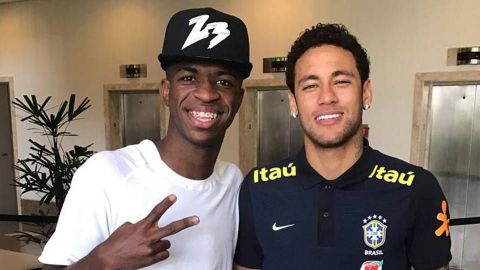Vinícius: "Quiero jugar al lado de Neymar, es mi ídolo"