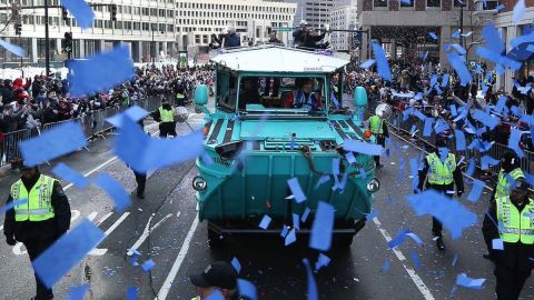 Patriots celebran su 6to Super Bowl con un desfile en Boston