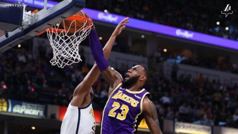 Pacers derrotan 136-94 a Lakers y LeBron James