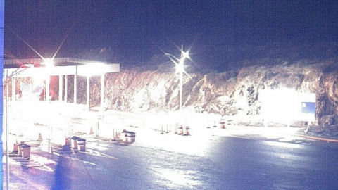 Cierran carretera Rumorosa-Tecate por caída de nieve