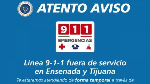 Problemas en Telnor impiden hacer llamadas al 9-1-1 en Tijuana y Ensenada