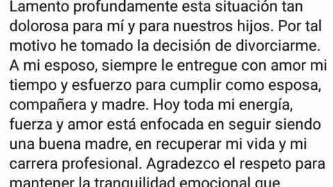 Angélica Rivera anuncia su divorcio en Instagram