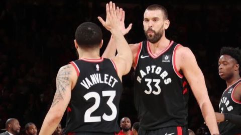 Lowry lidera y Gasol debuta en triunfo de los Raptors