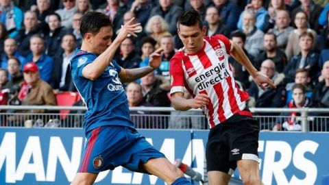 Chucky Lozano salvó al PSV ante Feyernoord