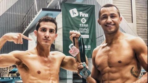 Rommel Pacheco y Jahir Ocampo logran plata en Serie Mundial de Clavados
