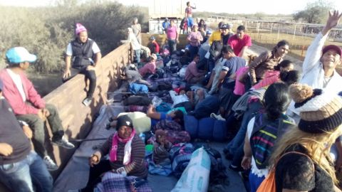 Llegan 415 migrantes a Mexicali