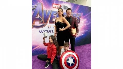 Ana Bárbara presume fotos en premier de "Avengers: Endgame"