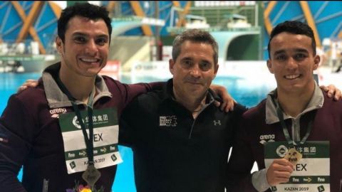 Yahel Castillo y Juan Celaya se cuelgan el bronce en Mundial de Clavados