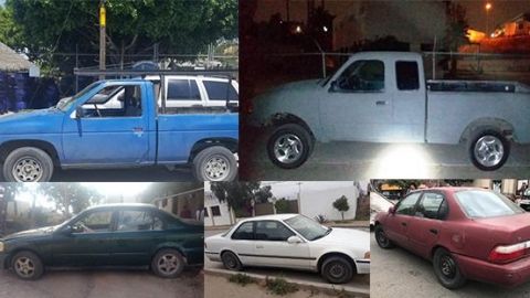 Policía Municipal recupera seis vehículos robados