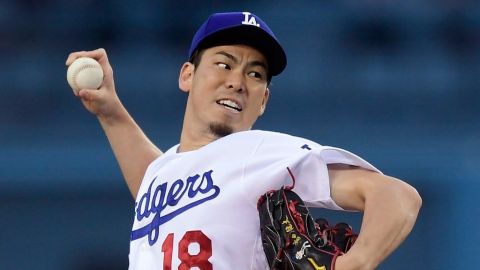 Los Dodgers inhabilitaron a Kenta Maeda (aductor)