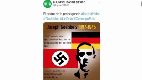 Tunden en redes al Injuve por publicación sobre nazismo con errores