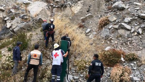 Rescatan a hombre de las faldas del cerro de El Vigía